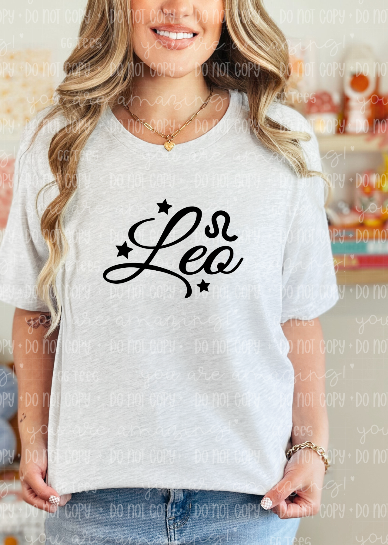 Leo Zodiac Sign Tee